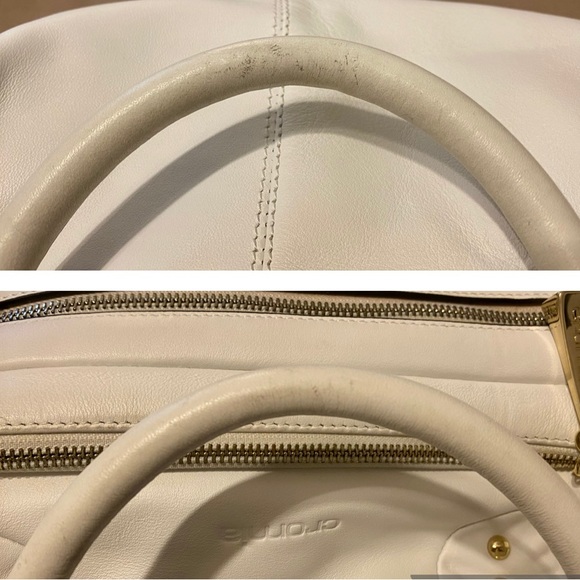 CROMIA Pure White Leather BAG PURSE SATCHEL - Brand NEW - GORGEOUS *TAKE A LOOK* - Picture 16 of 16